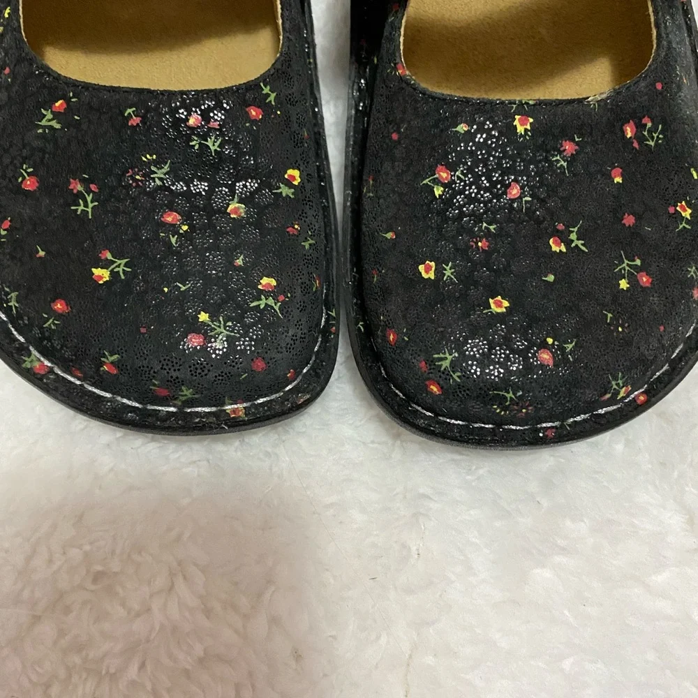 Alegria leather floral Mary Jane shoes - Picture 2 of 12